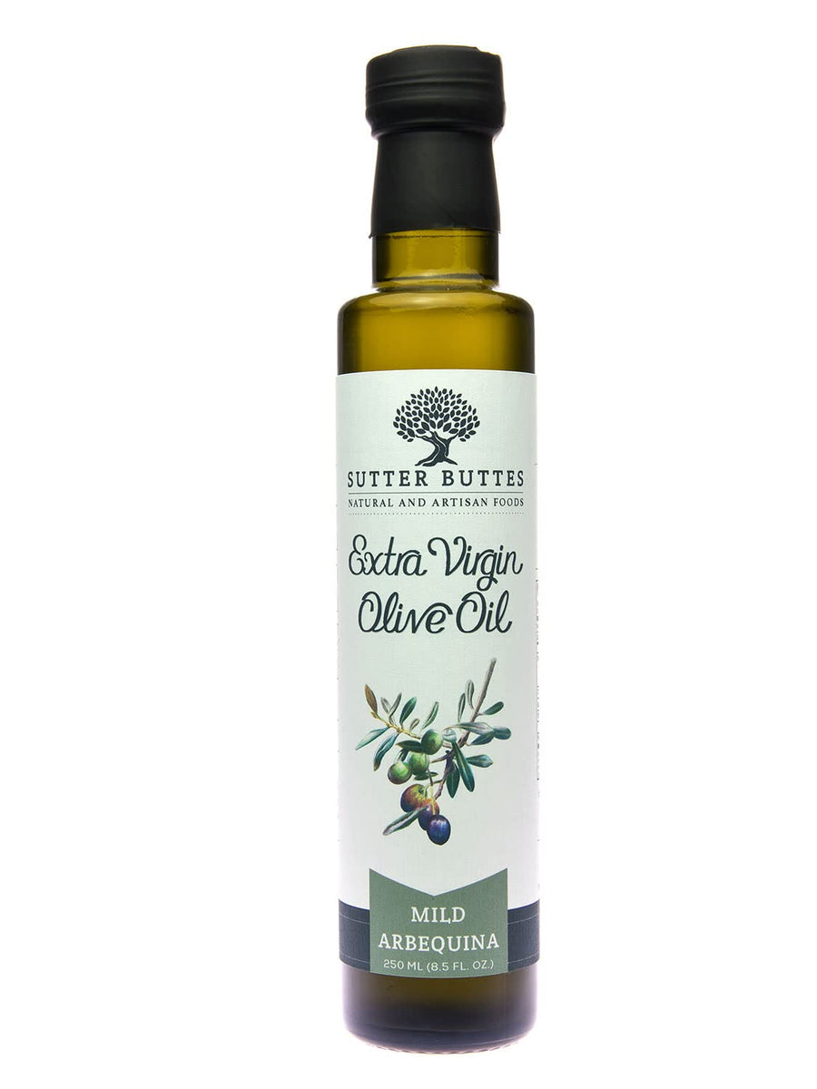 Sutter Buttes ARBEQUINA Mild Extra Virgin Olive Oil - Award Winning - 8.5 Ounce Bottle