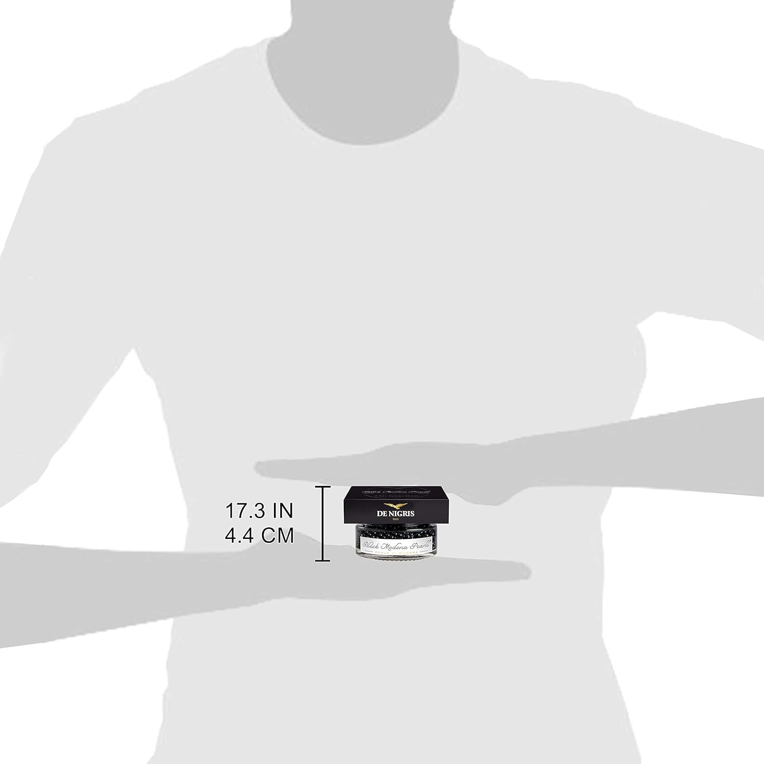 De Nigris Excellence Line - Black Modena Pearls 1,69 Oz (50gr) | with Balsamic Vinegar From Modena Italy With Incredible Flavors