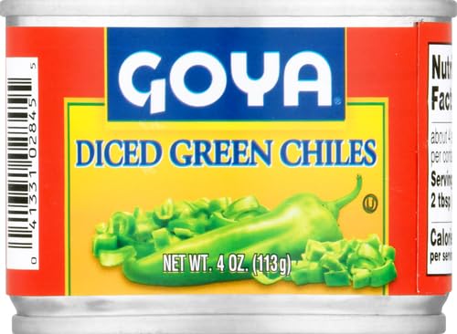 Goya Diced Green Chiles Fire Roasted, 4 Oz