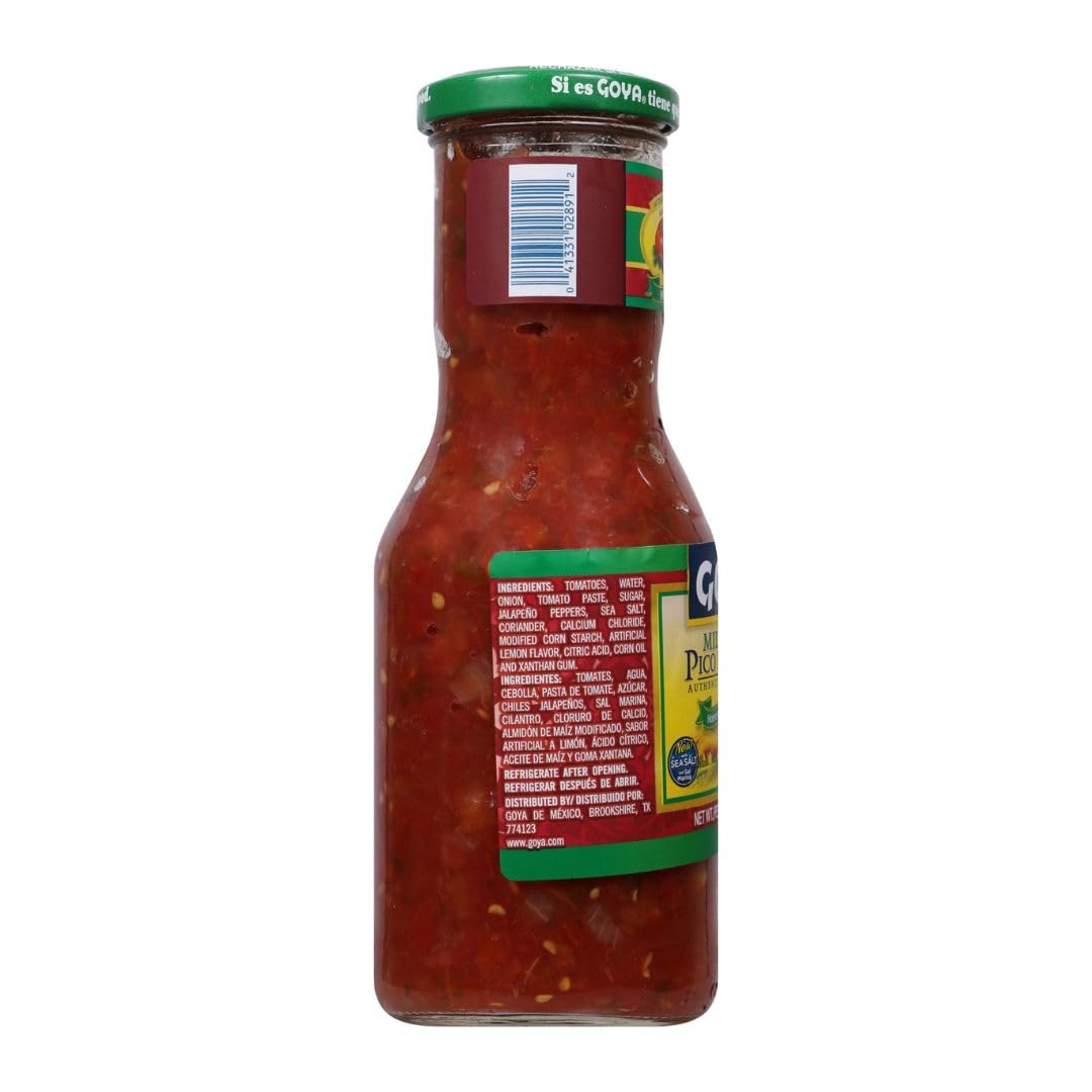 Goya Pico De Gallo Authentic Mexican Home-Style Chunky Salsa, 17.6 Ounce