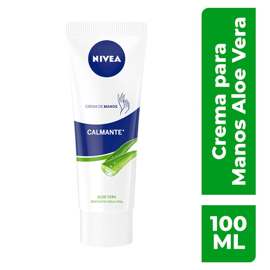 NIVEA Cream de Manos Calmante alos Vera Tubo, 100 ml,