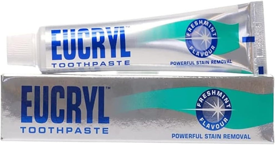 EUCRYL SMOKERS TOOTHPASTE FRESHMINT 50ML POWERFUL STAIN REMOVAL by Eucryl