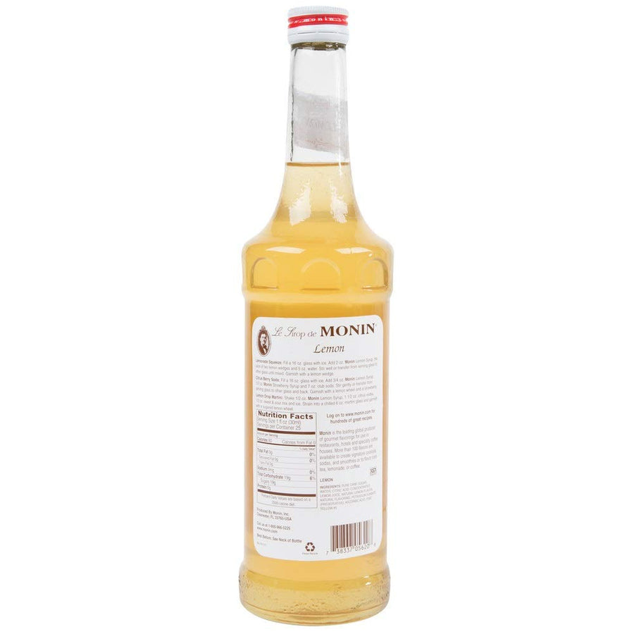 Monin Lemon Syrup 750ml (25.4oz)