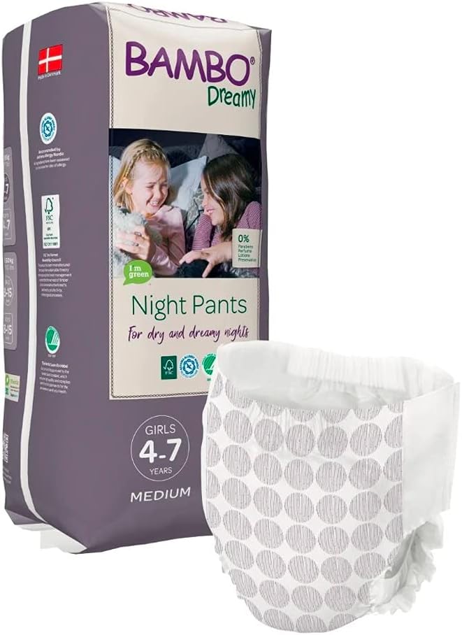 Bambo Nature Premium Dreamy Night Pants: Girls 4-7 years, 10 Count
