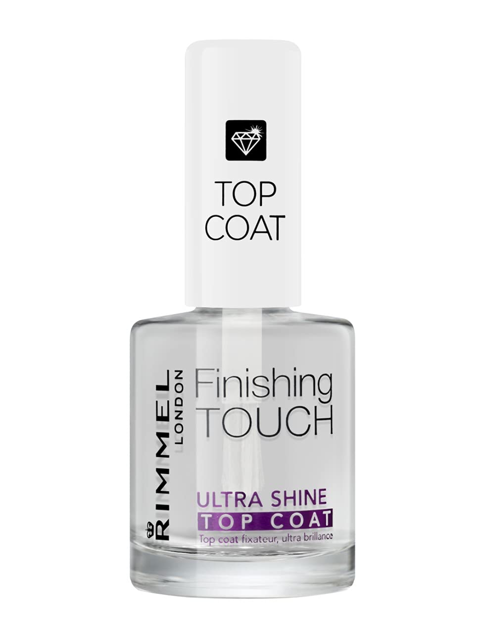 Rimmel Finishing Touch Ultra Shine Top Coat Nail Polish, Ultra Shine, 0.4 Fluid Ounce