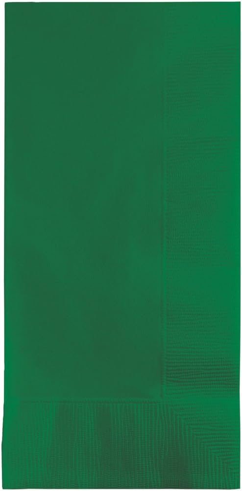 Creative Converting Touch of Color 100 Count 2-Ply Paper Dinner Napkins, Emerald Green