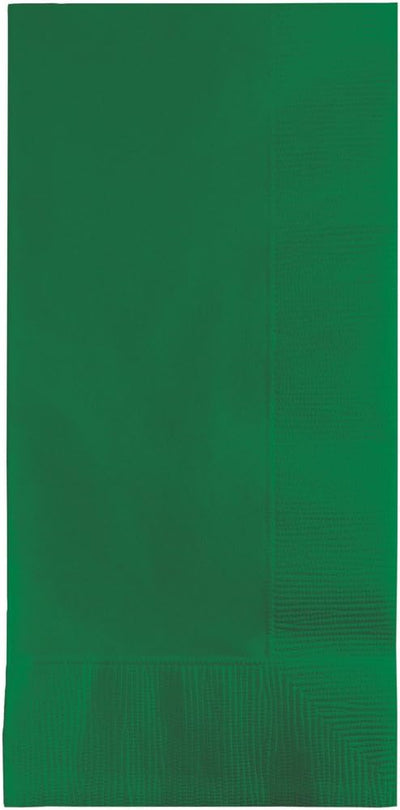 Creative Converting Touch of Color 100 Count 2-Ply Paper Dinner Napkins, Emerald Green