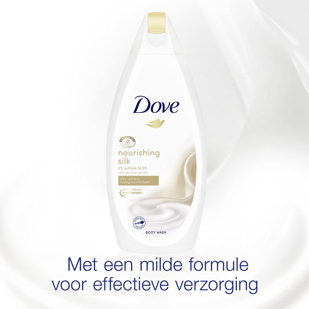 Dove Silk Body Wash - 500 ml by Dove (2 Pack)