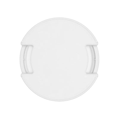 SPARTA Bronco Waste Container Trash Container, Round Trash Bin for Disposal, 10 Gallons, White