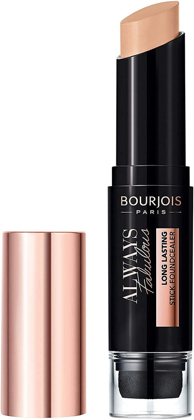 Bourjois Always Fabulous 24 Hour 2-in-1 Foundation and Concealer Stick with Blender, 400 Rose Beige