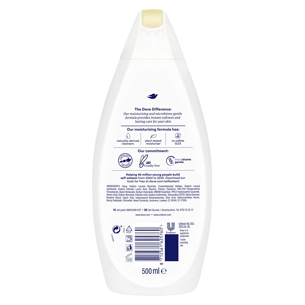 Dove Silk Body Wash - 500 ml by Dove (2 Pack)