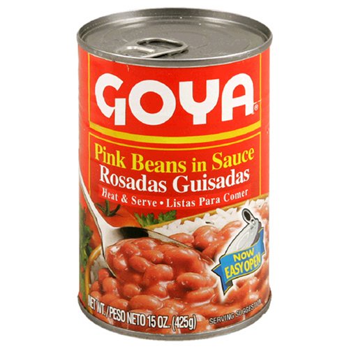 Goya Pink Beans in Sauce (Guisadas), 15-Ounce Units