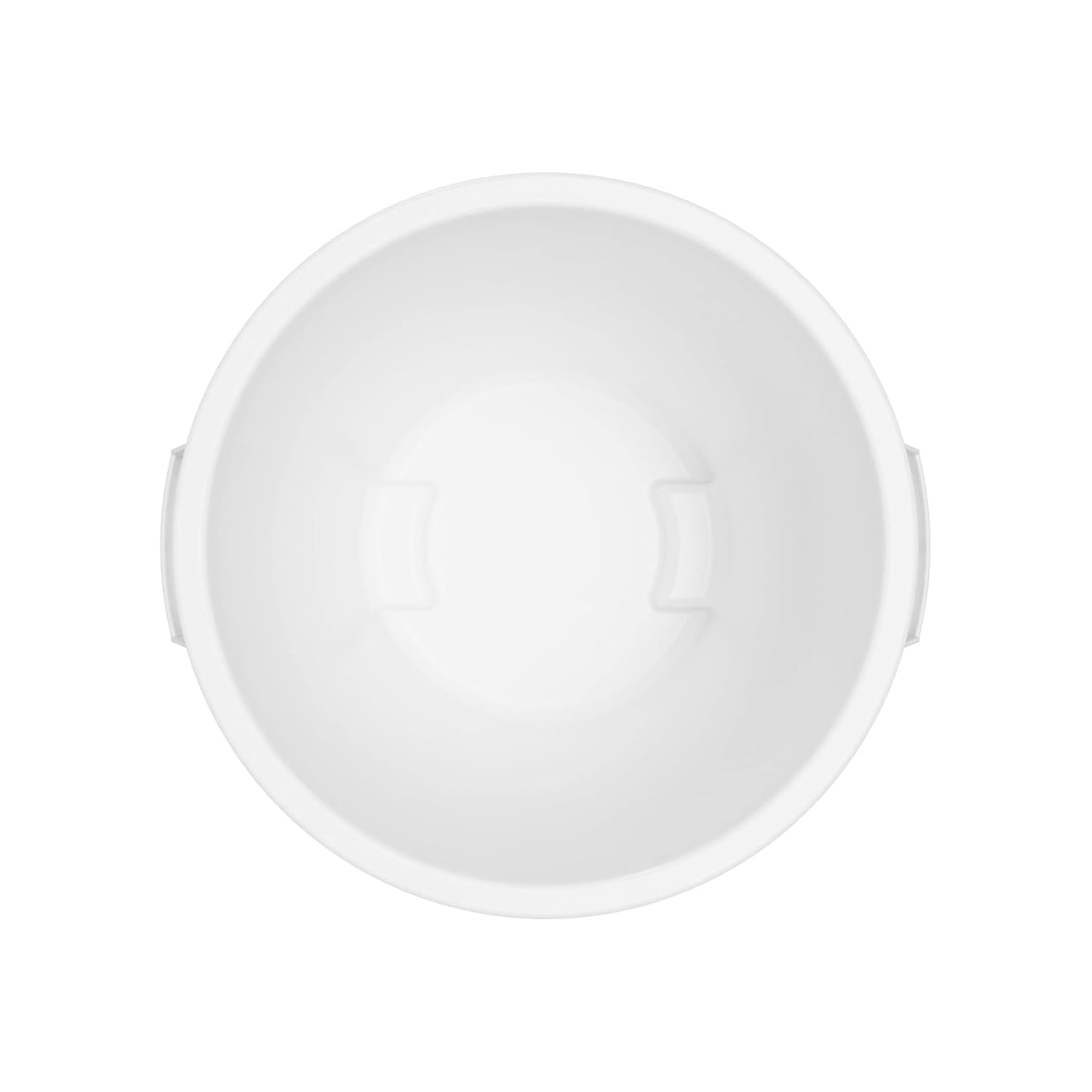 SPARTA Bronco Waste Container Trash Container, Round Trash Bin for Disposal, 10 Gallons, White