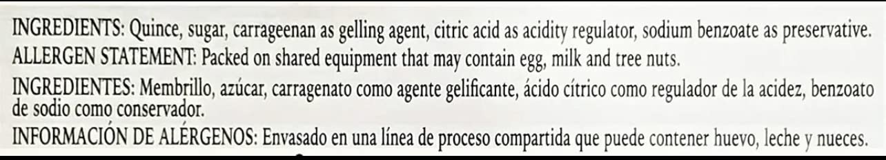 Membrillo (Quince Paste) Sanchis Mira - Product of Spain 14 oz