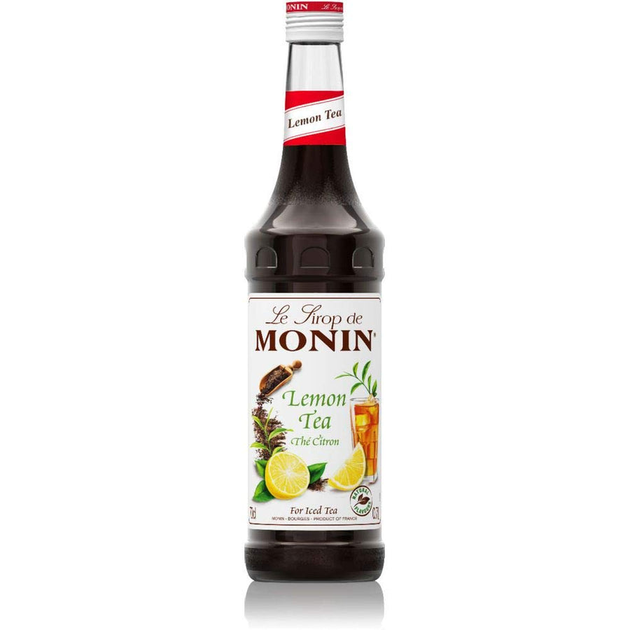 Monin - Lemon Tea Concentrate, Crisp and Tart Lemon Flavor, Great for Well Balanced Lemon Iced Tea, Vegan, Non-GMO, Gluten-Free (750 ml)