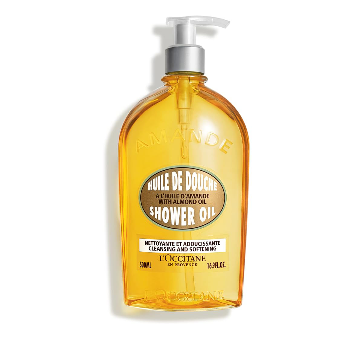 L'OCCITANE Cleansing & Softening Almond Shower Oil: Oil-to-Milky Lather, Softer Skin, Smooth Skin, Cleanse Without Drying