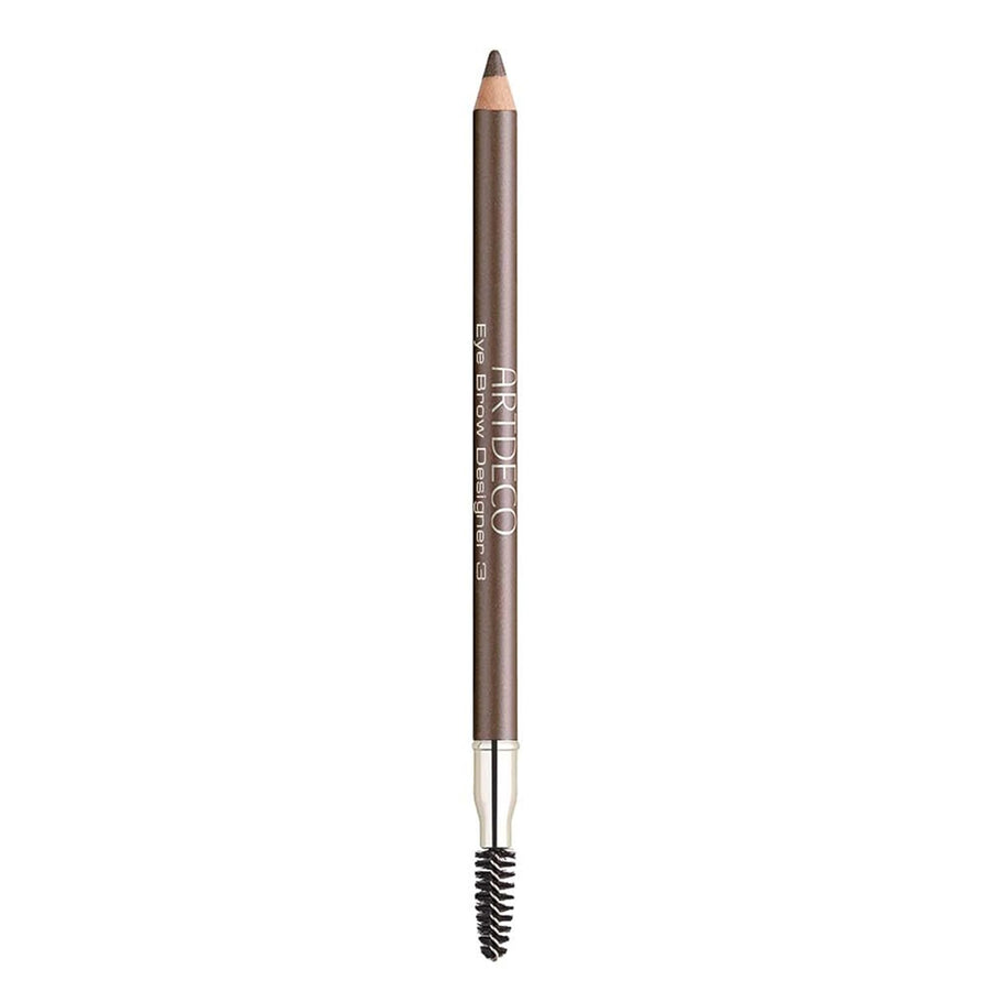ARTDECO Eyebrow Designer - Medium Dark - Refines Eyebrows & Fills in Gaps - Integrated Brush for Optimal Blending - Dual-Sided - Pencil can be Sharpened - Eyebrow Pencil - Eye Makeup - Vegan - 0.03 Oz