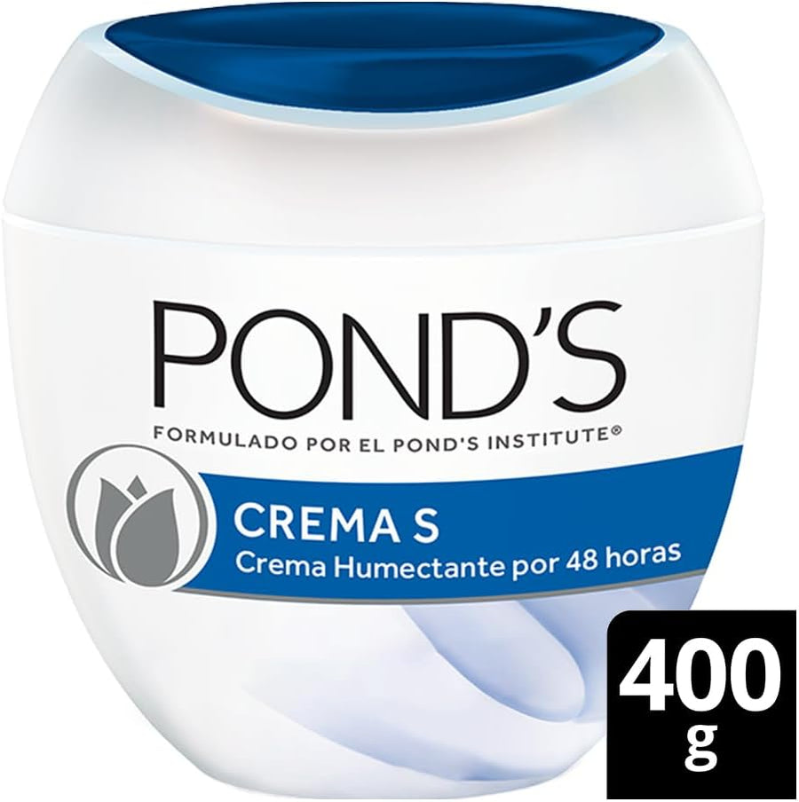 Pond's S Cream Humectant Moistening, 14oz Crema Humetante y Magnificante S De Ponds 400gr (1)