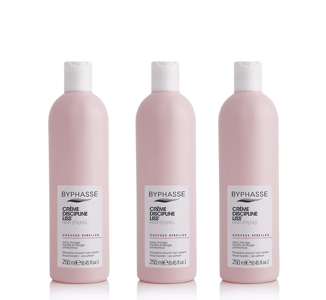 Byphasse - Protective Cream for Unruly Hair - 250 ml - Pack of 3