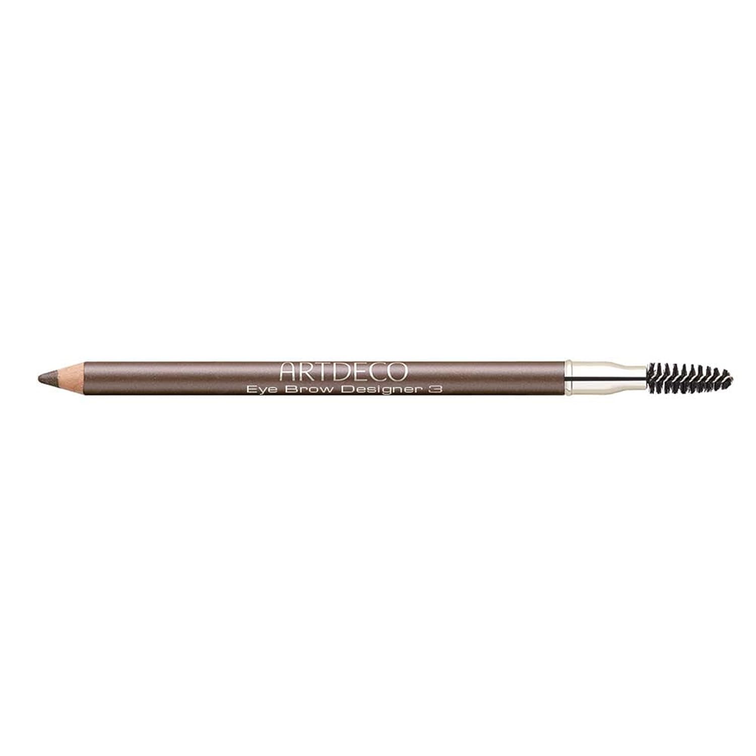 ARTDECO Eyebrow Designer - Medium Dark - Refines Eyebrows & Fills in Gaps - Integrated Brush for Optimal Blending - Dual-Sided - Pencil can be Sharpened - Eyebrow Pencil - Eye Makeup - Vegan - 0.03 Oz