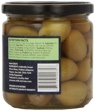 Divina Green Olives Stuffed with Jalapeno Peppers, 7.8 oz