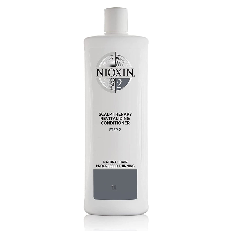 Nioxin System 2 Scalp Therapy Conditioner with Peppermint Oil, Treats Dry Scalp, Provides Moisture Control & Balance, For Natural Hair with Progressed Thinning, 33.8 fl oz