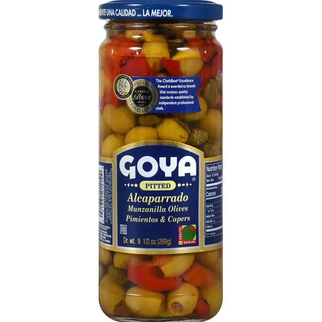 Goya Pitted Alcaparrado, 9.5 oz