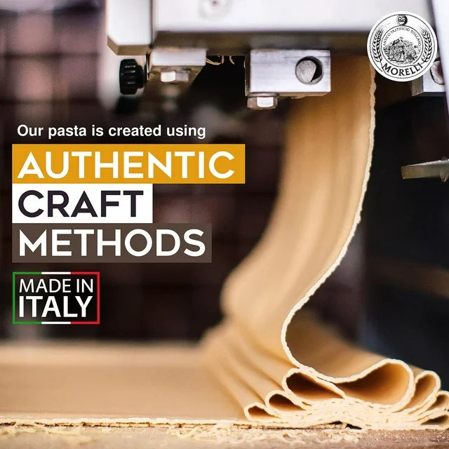 Morelli Bucatini Pasta Noodles - Premium Organic Italian Pasta from Italy - Handcrafted, Family Owned Gourmet Brand - Made With Durum Wheat Semolina 17.6 oz (500 g) - Pack of 1