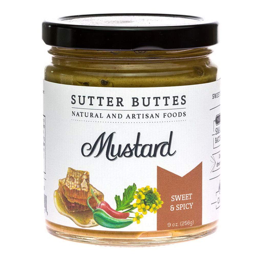 SUTTER BUTTES SWEET & SPICY GOURMET MUSTARD 9 OZ.