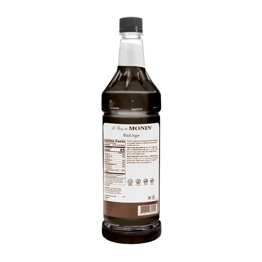 Monin - Black Sugar Syrup (1 Liter)