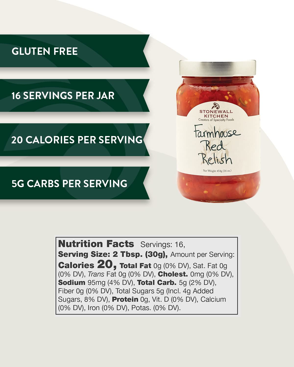 Stonewall Kitchen Farmhouse Red Relish, 16 Ounces