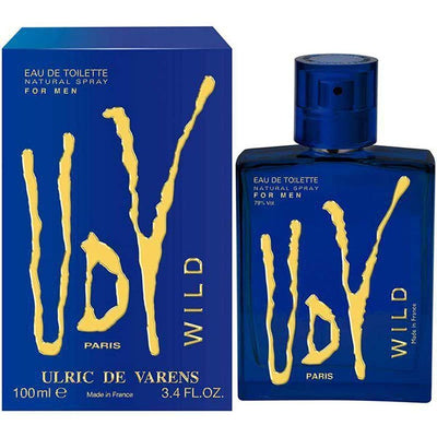 Ulric De Varens Wild Eau De Toilette for Men - Young, Energetic, and Confident- Bold and Fearless Notes of Rosemary, Elemi, Patchouli, and Sandalwood-Make an Unforgettable Impression - 3.4 Fl Oz