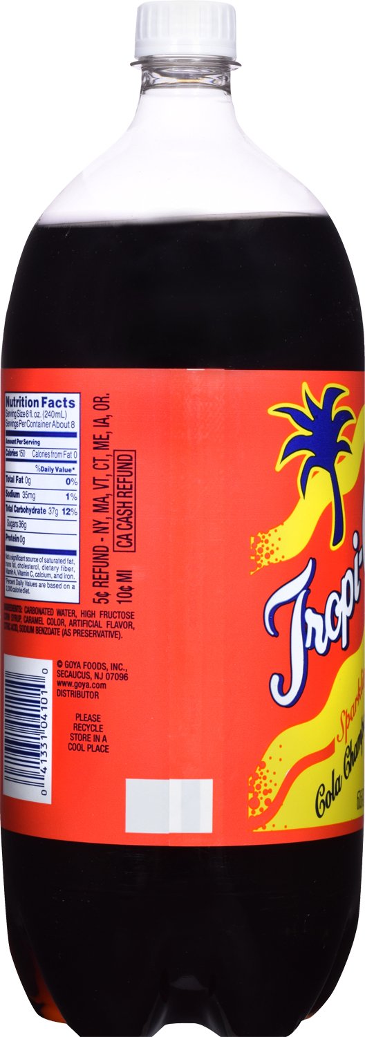 Tropi-Cola Sparkling Cola Champagne Soda, 2 Liter 67.63 Ounce