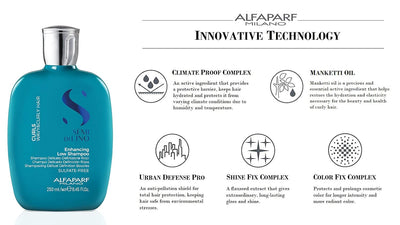 Alfaparf Milano Semi Di Lino Curls Enhancing Sulfate Free Shampoo for Wavy and Curly Hair - Hydrates and Nourishes - Reduces Frizz - Protects Against Humidity - Vegan-Friendly Formula