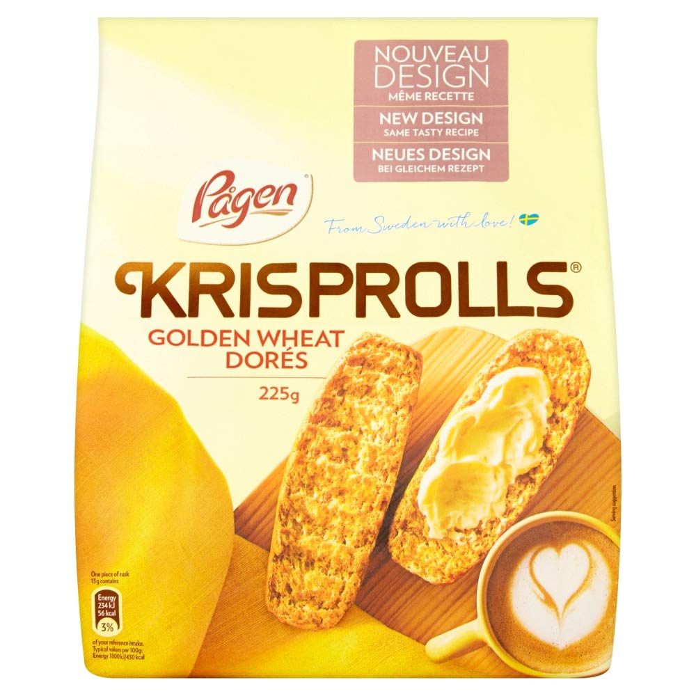Pagen Golden Krisprolls 225g