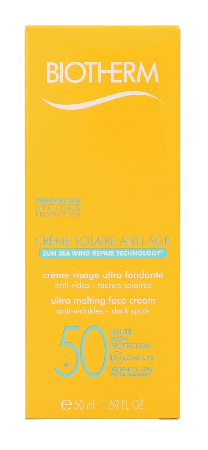 Biotherm Creme Solaire, SPF 50 UVA/UVB Melting Face Cream, 1.69 Ounce