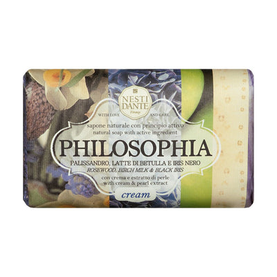 Nesti Dante Philosophia Natural Soap, Cream/Rosewood/Birch Milk and Black Iris With Cream and Pearl Extract, 8.8 Ounce