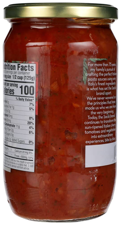 All Natural Whole Cherry Tomato and Roasted Garlic Pasta Sauce NON GMO. Imported From Italy