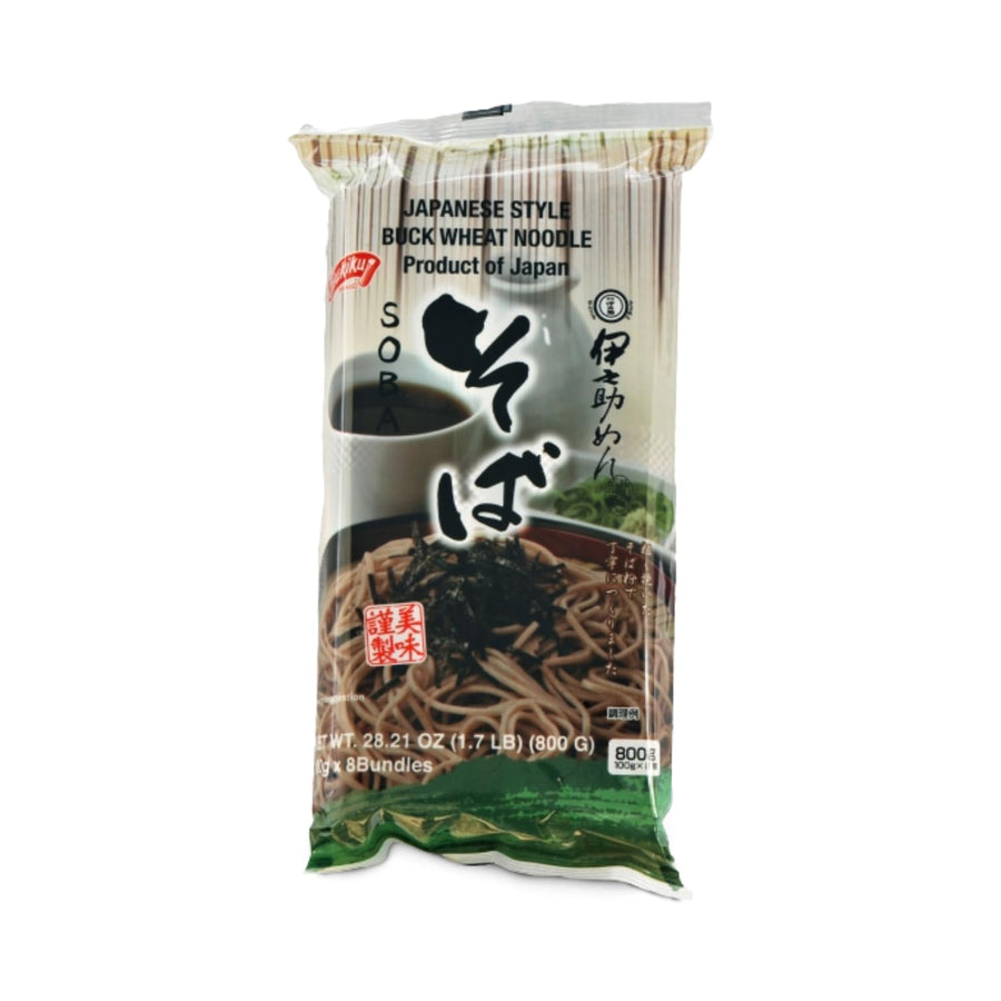 Shirakiku Style Soba Kisetsuno Mikaku Noodles | Japanese Dried Buckwheat Noodles | Contains Wheat flour Easy to Cook Asian Noodles | 28.21 OZ (Pack of 1)