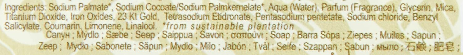 Nesti Dante Nesti dante 60 anniversary luxury gold soap with gold leaf (limited edition), 8.8oz, 8.8 Ounce