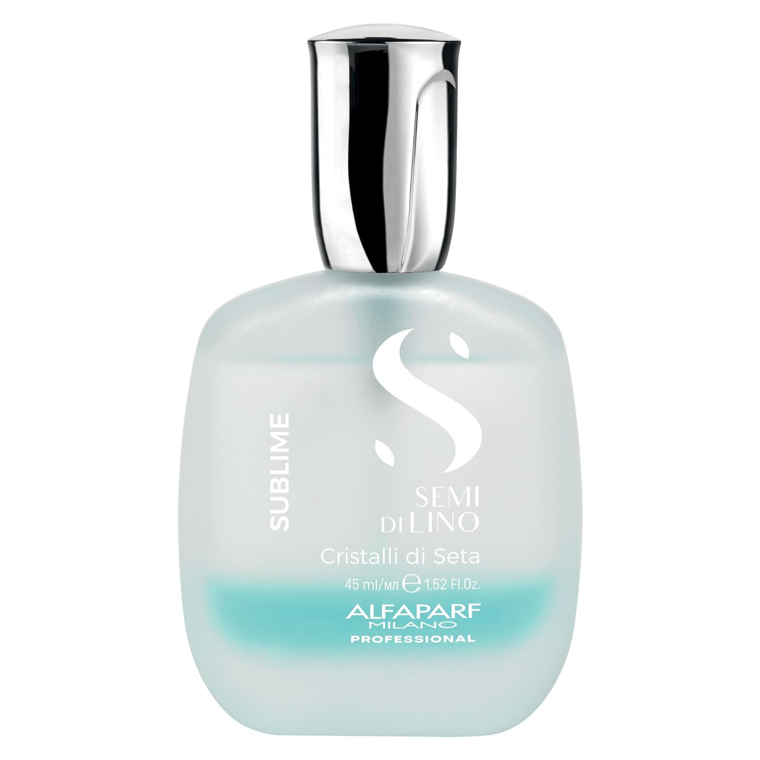 Alfaparf Milano Semi Di Lino Sublime Cristalli Di Seta - Finishing + Smoothing Serum for Fine Hair - Nourishing Hair Oil to Protect & Add Shine - Professional Hair Care (1.52 oz / 45 ml)