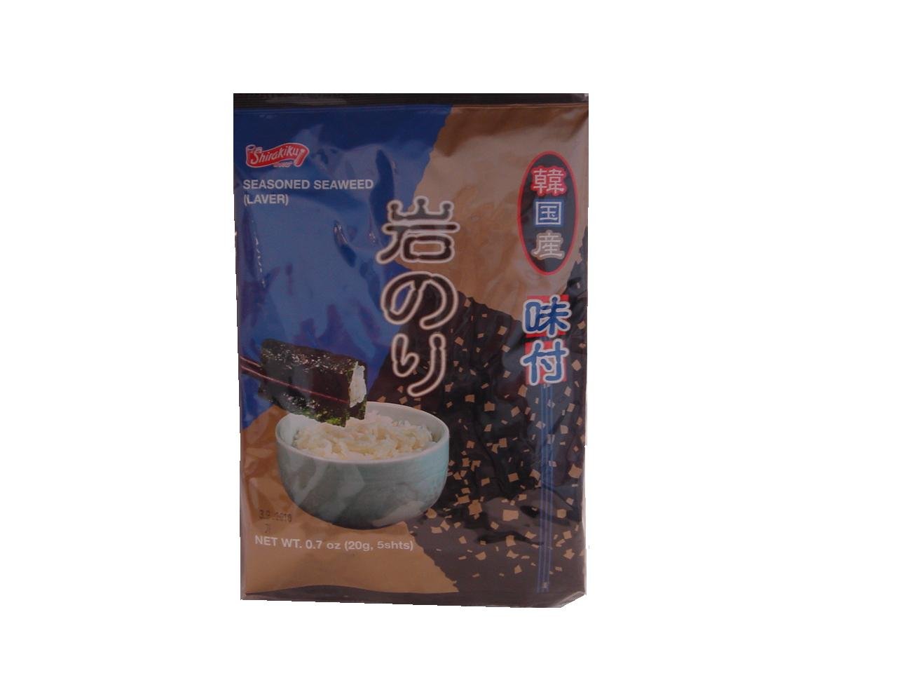 Shirakiku Nori Iwa-Nori Full, 5-Count, 3.5-Ounce Units