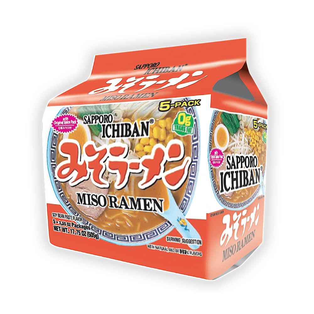 Sapporo Ichiban Miso Ramen Noodles, 17.75 Oz