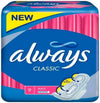 Always - Always Classic (Size 2) Sanitary Napkins with Wings - 9 Pieces