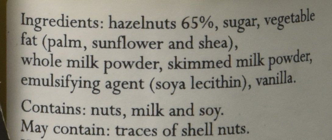 Vincente Sicilian Cream of Hazelnuts Nut Spread, 7.05 Ounce