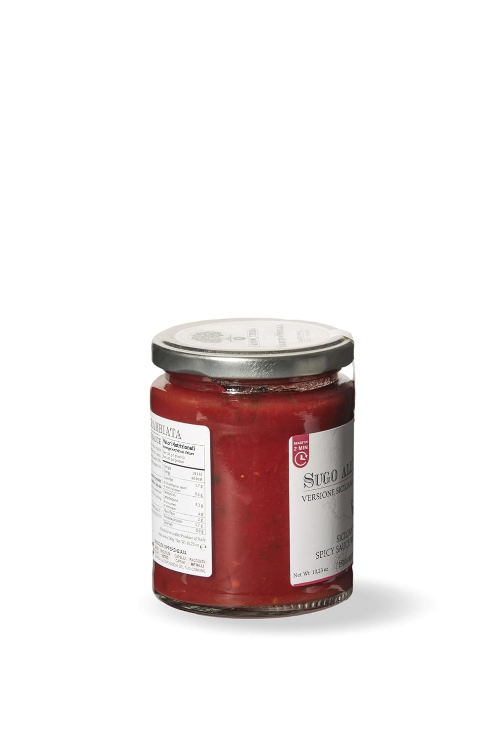 Arrabbiata spicy tomato sauce - Traditional Sicilian Recipe - 10.23 oz