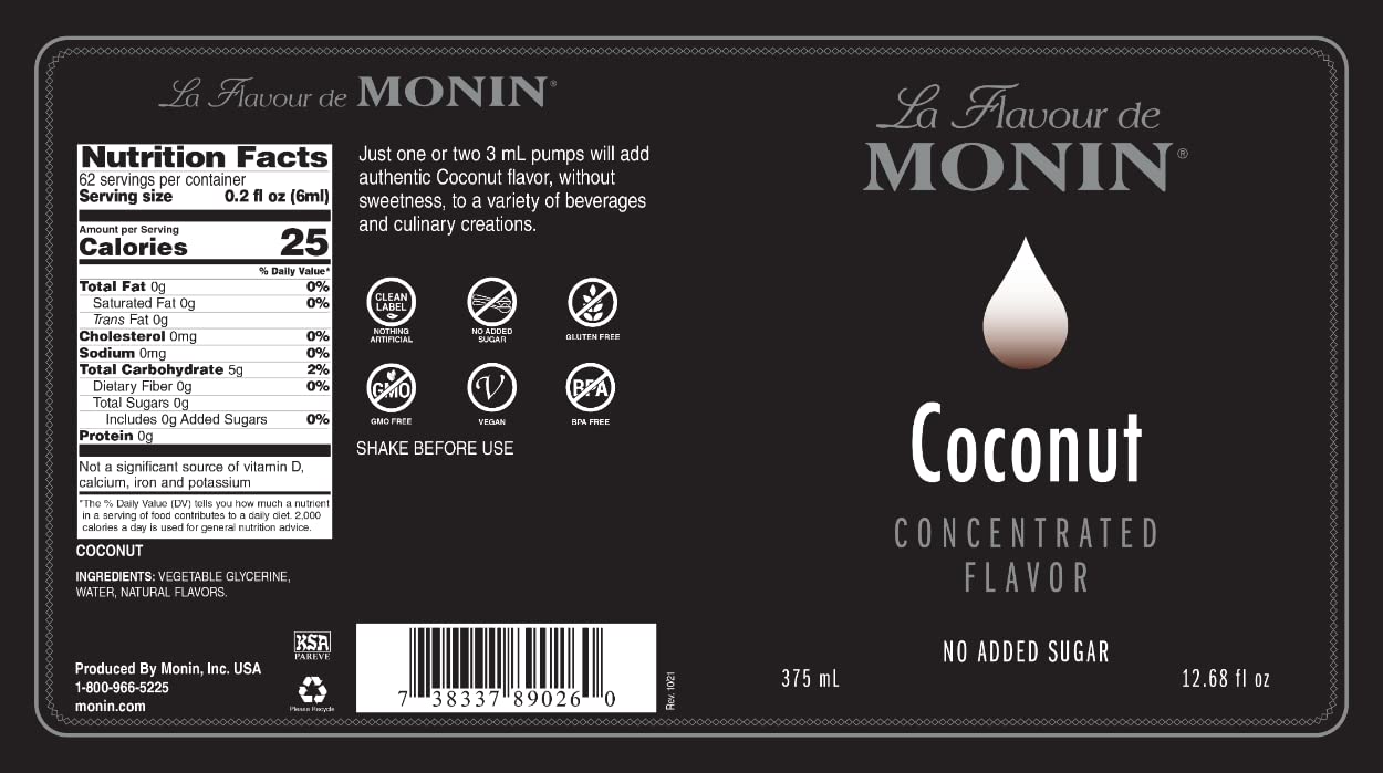Monin Coconut Concentrated Flavor