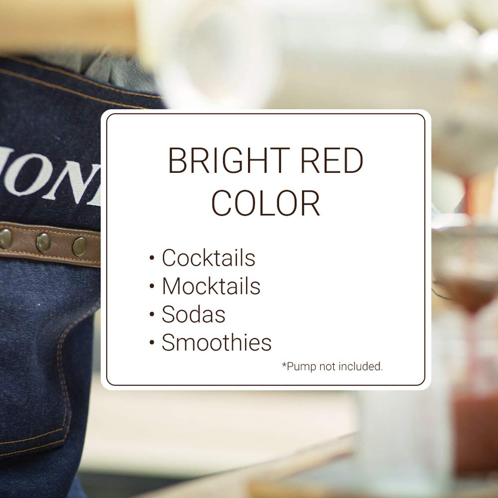 Monin - Grenadine Syrup, Delightfully Sweet, Natural Flavors, Great for Cocktails, Mocktails, Sodas, and Smoothies, Non-GMO, Gluten-Free (750 ml)