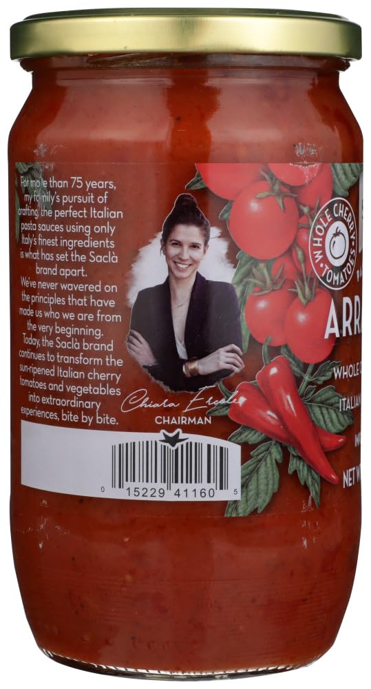 All Natural Whole Cherry Tomato Arrabbiata Pasta Sauce NON GMO. Imported From Italy-