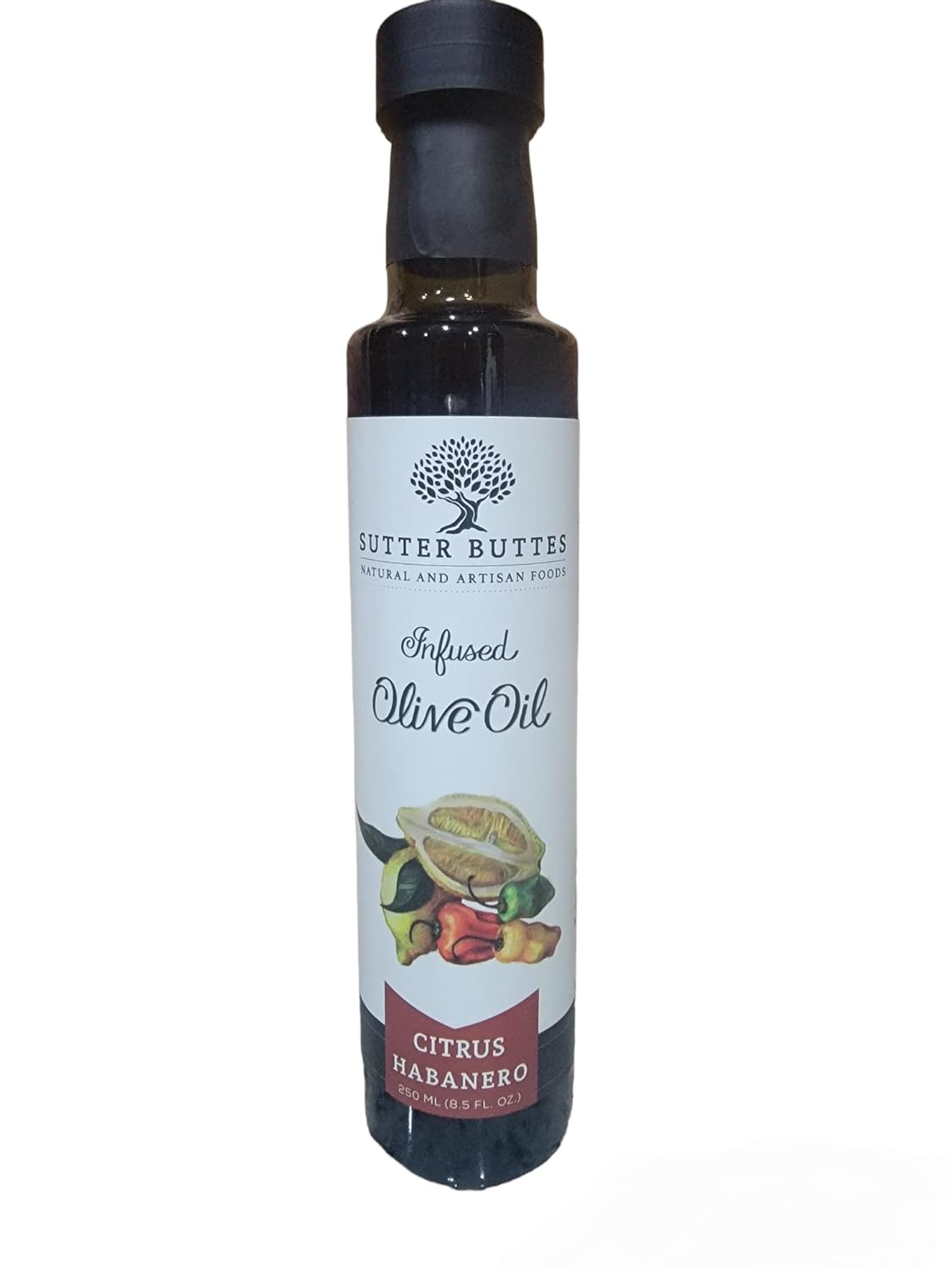 SUTTER BUTTES CITRUS HABANERO INFUSED OLIVE OIL 8.5 FL. OZ.